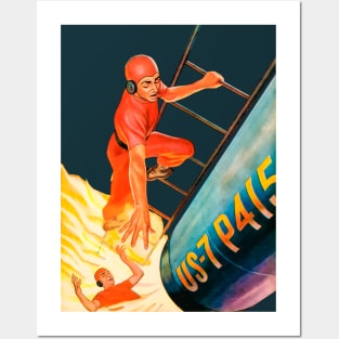 Retro Astronauts Space Rocket Spacecraft Gateway To Infinity Imaginative Tales Posters and Art